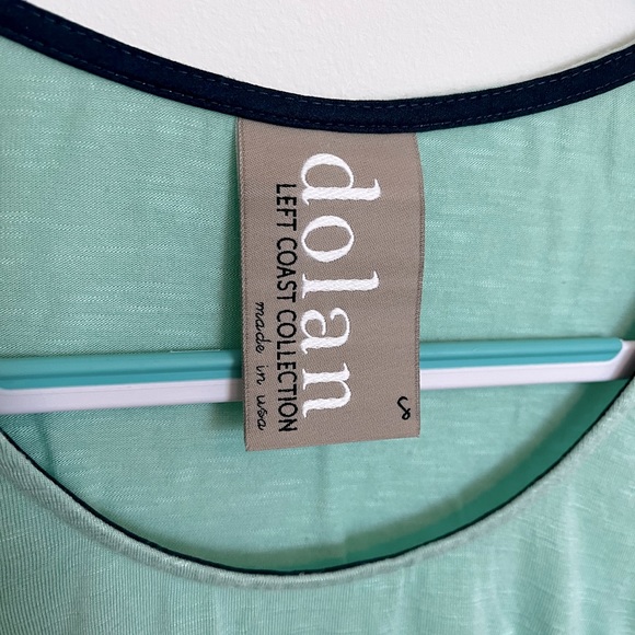 DOLAN cute high/low blouse/tee in turquoise. - Picture 2 of 10